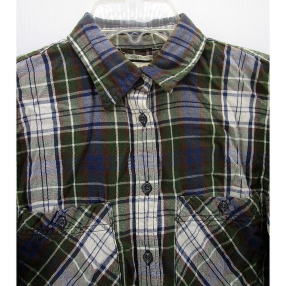 Ralph Lauren Denim & Supply Top Medium Flannel Shirt Plaid RL Utility - Picture 2 of 9